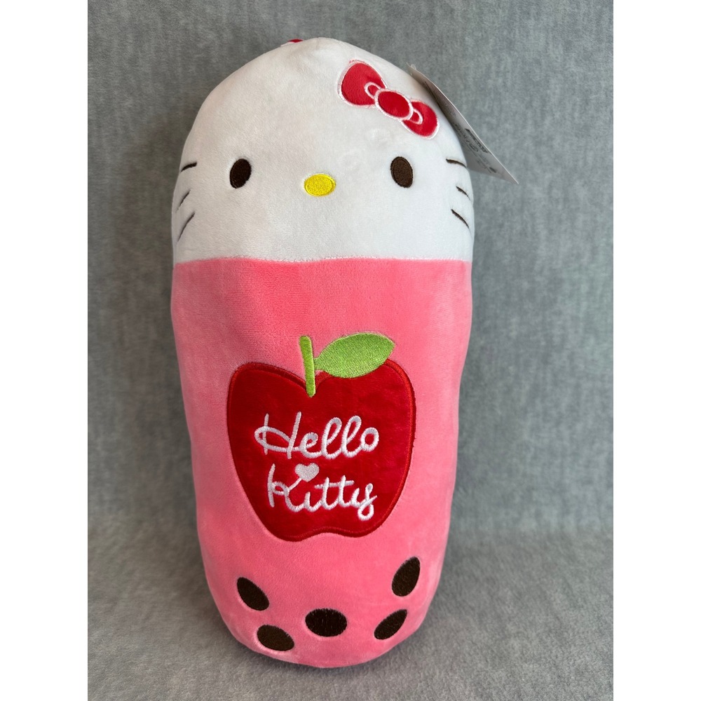 Hello Kitty Boba Tea Apple‎ Plush Stuffed 18.5" Large Toy New With Tags
